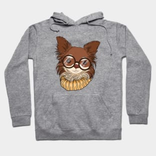 Cute long haired chihuahua Hoodie